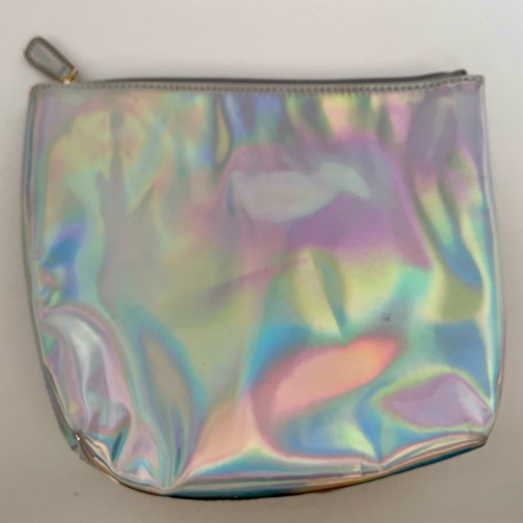 IRIDESCENT Vinyl COSMETICS Travel BAG NWOT - Picture 5 of 5